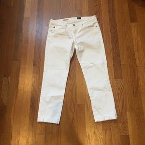 AG Slim Straight Roll -Up Jeans